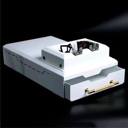 Vituord Elektrischer Siebträgerreiniger, Kommerzieller Kaffee-Abklopfbehälter, Espresso-Zubereitungswerkzeuge Aus Edelstahl Mit 300 U/min, Mit 2 Schabern Und 1 Bürste, Für Zuhause, Küche