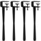 F-Klemm-Möbelbeine Aus Metall, Kein Bohren Von Löchern Erforderlich, Tischbeinhalterung, Verstellbar, DIY-Bankbeine Aus Eisen, Tischfüße Aus Edelstahl, Verstellbare Industrielle Tischbeine(Black,45cm/