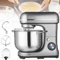 HNBYLMM 3-In-1 Stand Mixer, 10L Food Mixer Dough Blender with 8 Speeds, Kitchen Mixer with Stainless Steel Bowl, Dough Hook, Whisk, Eggbeater Attachment, for Baking Cake Bread