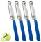 Celiodd Zaubermesser 4 PCS Zaubermesser,Giovannis Messer,Clever Messer Kartoffelschäler Zaubermesser Italien Schnellschneidemesser Messeraufsatz Schäler Edelstahl Obstschälmesser