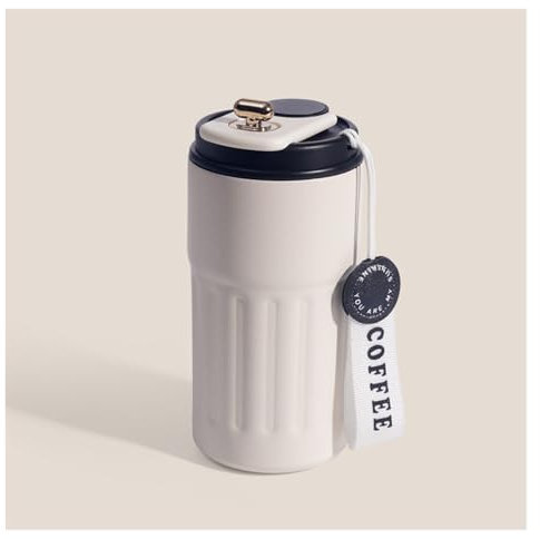 Botella termo inteligente con pantalla LED, taza de café, vaso de acero inoxidable 316, termos portátiles al vacío(Black)