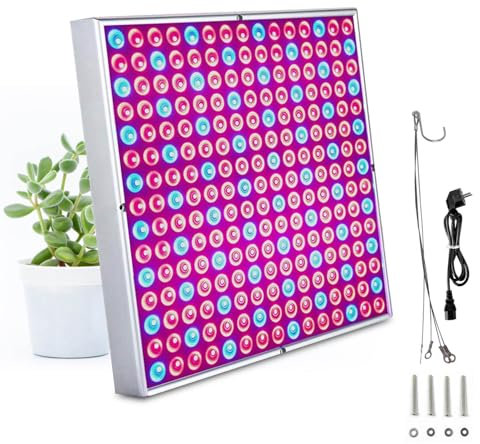 Vigevee Pflanzenlampe LED, 15W mit 225 Rot&Blau LEDs Pflanzenlicht Pflanzenleuchte, LED Grow Lampe, Wachstumslampen für Zimmerpflanzen, Blumen im Garten