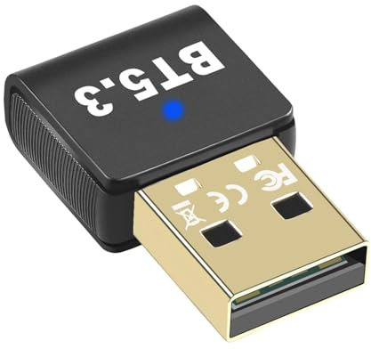 Duroecsain Adaptateur sans Fil pour PC de Bureau, récepteur de dongle sans Fil - 5.3 Récepteur et émetteur sans Fil | Plug and Play, l'adaptateur USB Prend en Charge la Transmission Audio Haute