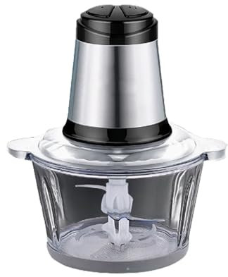 Electric Food Chopper, Small Food Processors with Bi-Level Blades, 300W, 2 Speed, vegetable chopper, for Meat/Vegetable/Fruits/Nuts/Baby Food