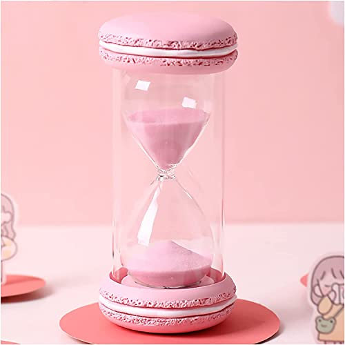 BDSHGRDH minuteur de Sable， Sandglass Timer,15/30 Minutes Glass Hourglass Shower Timer Christmas Birthday Gift(Pink,15 Minutes)
