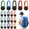20 Stück Kompass Kinder, Mini Kompass Karabiner, Multifunktionaler Bunte Mini Kompass Schlüsselanhänger Für Outdoor Wandern Camping Party Spielzeug Mehrfarbig