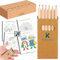 KUKURULLO Buntstifte Mitgebsel Kindergeburtstag – 25 Packungen mit 6 Farben, Gastgeschenke & Kleine Geschenke für Kinder, Party-Mitgebsel, (25 Schachteln mit herunterladbaren Malvorlagen)