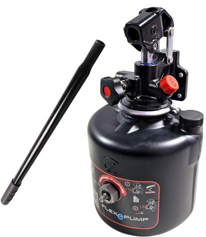 Lukona Chapel FLEXePUMP - Pompe hydraulique utilisable avec visseuse sans fil ou manuel - Jusqu'à 180 bar - Pour remorque à benne basculante - Volume du réservoir de 5,5 l (Chapel FLEXePUMP avec