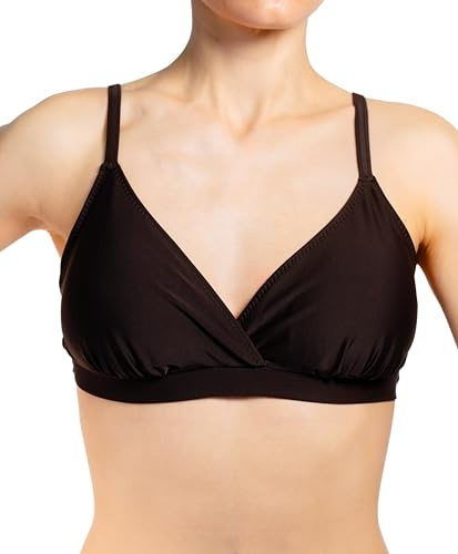 Aquarti Damen Bikini, Design 042 - Mit Träger/Braun, 36 Cup A