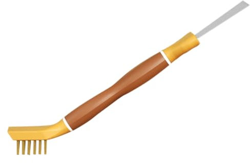 Veemoon Pala De Limpieza Doble De Acero Inoxidable Limpiador De Estufa De Mano Herramienta De Limpieza Para Cocina Desengrasante De Superficies Para Limpiar Hornos y Planchas Eléctricas