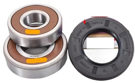 2 roulements 6305 et 6306 et 1 joint d'huile hydraulique 40 72 10/11,5, compatibles avec les machines à laver à tambour Haier