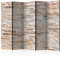 decomonkey Paravent Raumteiler Innen Mauer Ziegel 225x172 cm 5 Teilig Einseitig Room Divider Wall Raumteiler Stehend Trennwand Sichtschutz Spanische Wand Sichtschutzwand Wohnzimmer Holz Stein