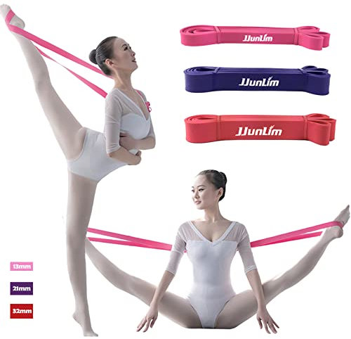 Fitnessband 208 cm,Naturlatex widerstandsbänder,Resistance Bänder for trainiert Kraft, Ausdauer, Koordination, weiches Ballett-Stretch-Band für volle Flexibilität(32mm Wide red)