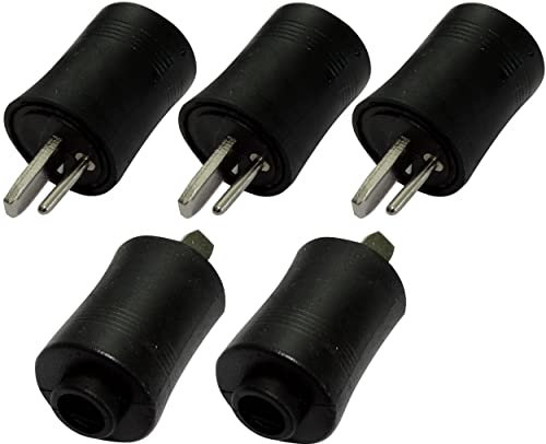AERZETIX: 5X fiche connecteur DIN 2pins broches mâle pour enceintes haut-parleurs - C19574