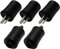 AERZETIX: 5X fiche connecteur DIN 2pins broches mâle pour enceintes haut-parleurs - C19574