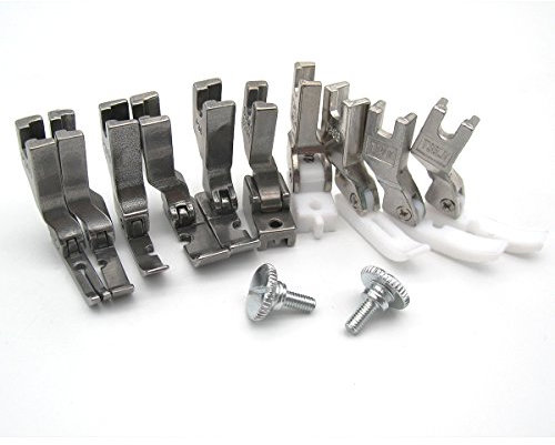 ckpsms Marque -1SET # KP-PF10 Compatible avec/Remplacement pour JUKI Marque Brother Marque Singer Marque CONSEW Marque Machine À Coudre À Tige Haute Jeu DE Pieds À Fermeture ÉCLAIR 10 PIÈCES