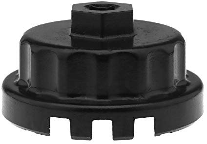 Aluminium Heavy Duty Clé de Filtre à Huile Outils Véhicule à Moteur de Poignée de Retrait de Bouchon Filtre à Huile avec 14 Cannelures pour Voiture