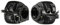 MASO Motorrad-Lenkersteuerschalter 1 Paar, 25 mm, Drucktaste, Schwarz, EIN-AUS, für Harley Softail, Dyna, Sportster 883, 1200, V-Rod 1996–2012