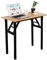 sogesfurniture, BHEU-AC5BB-8040 - Scrivania piccola pieghevole, 80 x 40 cm, per computer, ufficio, tavolo da pranzo, tavolo da lavoro, pieghevole, per la casa, l’ufficio, picknick, teak e nero