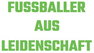 Liniertes Notizheft Fußball Fussballer Sport Leidenschaft Herz Torwart Stürmer Verteidiger Fußballspieler