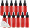 TIANZD 24 Pieces Empty 50 ml Red PET Plastic Fine Mist Pump Spray Bottles with Black Top Portable Sprayer for Perfume Water Cosmetic Travel Containers Refillable, 2x Funnel
