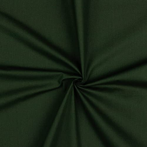 VmG-Store Baumwollstoff Uni 100% Baumwolle Oeko-Tex Meterware ab 50cm über 70 Farben zur Auswahl (076 I Army Green, 200 x 148cm)