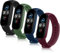 DEOU 4 Pack Correas Compatible con Xiaomi Mi Band 5/6 y Amazfit Band 5, Pulseras de Repuesto Coloridas Suaves de Silicona (No Host)(4Pack C)