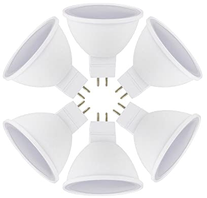 OUKAIDE 6 Stück MR16 GU5.3 7W LED Lampen Warmweiß 3000K Scheinwerfer 70W Äquivalent,LED Spot GU5,3 Reflektor MR16 700LM AC 230V Nicht dimmbar