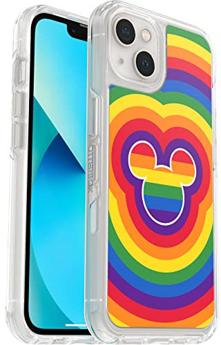 OtterBox Symmetry Series Schutzhülle für iPhone 13 (nur) – Disney Pride, ultradünn, kompatibel mit kabellosem Laden, erhöhte Kanten schützen Kamera und Bildschirm