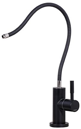 Küchenarmatur Osmose Edelstahl Wasserhahn Osmoseanlage Schwarz-Ein