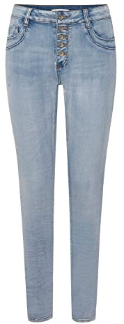 b.young BXKAILY Jeans NO Damen Jeans Denim Hose 5-Poket-Style Baumwolle mit Stretch Skinny Fit, Größe:44, Farbe:Ligth Blue Denim (200460)