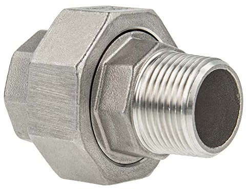 tecuro Verschraubung konisch dichtend Edelstahl V4A (AISI 316), IG x AG 2 Zoll