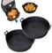 NANIWAAIYO Air Fryer Liners, Air Fryer Accessories, Compatible with Ninja, Tower air Fryer and Other Models of air fryers and Baking Roasting，Holiday Gatherings (Silicone circular 2PCS)