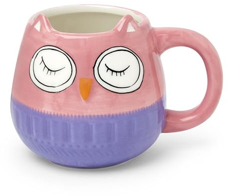 Mousehouse Gifts - Owl Novelty Mugs for Family, Child-Friendly Animal Coffee Cups