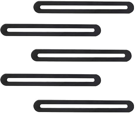 5 Stück Verstellbare Flachverbinder, 110 x 19mmflachverbinder edelstahl, Flache Ecke Bracket mit Langloch, zum Reparieren und Befestigen von Holz, Möbeln
