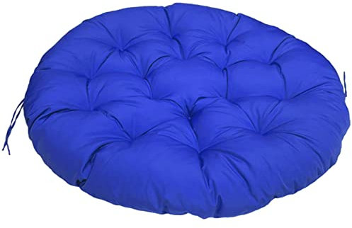 ZTGL Kissen für Hängesessel, Indoor & Outdoor Hängestuhl - Runde Sitzkissen 40-180cm - Kissen für Hängeschaukel Ersatzpolster für Rattan Papasansessel Wasserdicht,Gelb,90x90cm