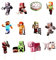 24 Stück Karikatur-Spiel Cupcake Topper RHYII-Anime Zeichen Kuchen Dekoration Karikatur Geburtstag Dekoration Karikatur Kuchen Topper Kuchen Topper für Kinder Themen Geburtstag Party