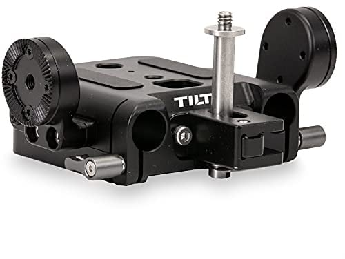 Tilta Schnellwechsel-Basisplatte kompatibel mit Sony FX6 Adapter mit 1/4 3/8 Zoll Schraube schwarz ES-T20-QRBP