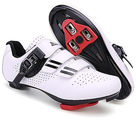 PENXZT Fahrradschuhe Herren Damen Rennradschuhe Schuhe Kompatibel mit Peloton SPD ARC Look Delta Cleats Radsport Fahrradschuhe,B,39 EU