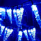 KINGCOO 20LED Eiszapfen Lichterkette Außen und Innen, Wasserdicht 5M LED Solar Eiszapfenleuchten Rohr Lichter für Balkon Party Garten Haus Weihnachtsbeleuchtung Deko (Blau)