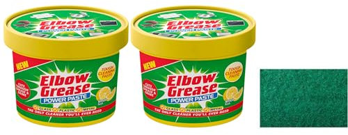 2X Elbow Grease All Purpose Power Paste, 2X 350 G – Powerful Cleaning Formula for Kitchen, Bathroom, Multi- Surfaces - with Multipurpose Scouring Pad