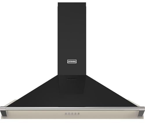 Stoves Richmond 90PYR Pyramid 90cm Chimney Cooker Hood - Cream
