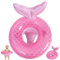 Fischschwanz Schwimmring Baby Schwimmring ab 1 Jahr, Aufblasbarer Schwimmreifen Baby Schwimmhilfe, Schwimmsitz Baby Swimming Ring mit Armlehnen, Geeignet für Babys von 3 Monaten bis 36 Monaten