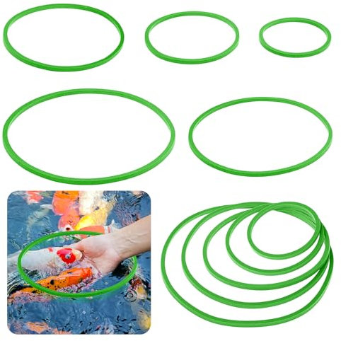 Nogeqi 5 Stück Futterring Aquarium, Schwimmpflanzen Aquarium Futterring, Wasserlinsen Aquarium Wasserpflanzen Fester Ring Teich Schwimmende Pflanzenringe für Aquarien
