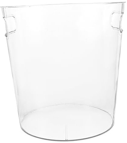 Yardenfun Cubeta Transparente De Acrílico para Flores Maceta Decorativa Multifuncional con Asa para Decoración De Hogar y Oficina Jardines y Eventos