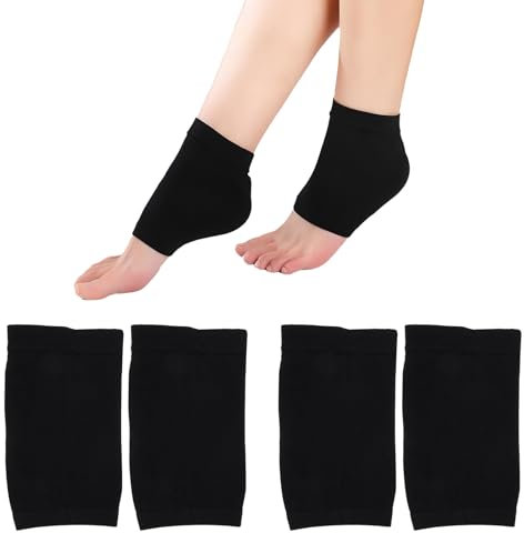 2 Pairs Compression Ankle Support Socks, Breathable Ankle Wrap for Stabilize Ligament, Heel Support, Plantar Fasciitis, Foot Care Compression Sleeves for Swelling, Sprained Ankle, Recovery, Injury
