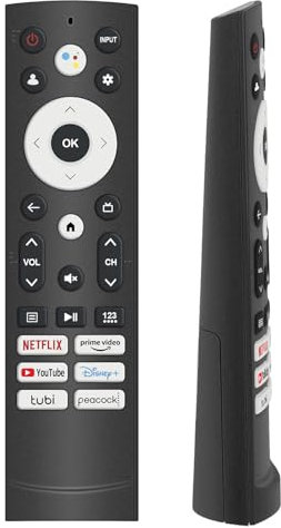 TV Remote Replacement for Hisense Smart TV, Compatible 50A6H 55A6H 65A6H 75A6H 50U6H 55U6H 65U6H 65U8H 75U8H 43A6H 43A68H 55U8K 65U8K UHD 4K ULED Google TVs