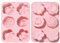 Stiesy 2Pcs 6 Cavity Flower Silicone Moulds Reusable Floral Shaped Silicone Fondant Cake Mould Cherry Blossom Rose Shape Baking Molds for DIY Soap Candy Chocolate Ice Creative Decor
