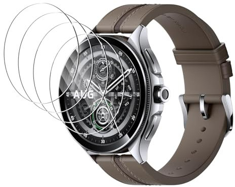 FWKDWHPH [4 Piezas Vidrio Templado Compatible con Xiaomi Watch 2 Pro,Dureza 9H,Antiarañazos,Sin Burbujas,HD Protector de pantalla