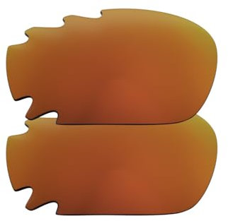 IMYTPFT Oakleys Jawbone Lot de 2 verres polarisés rouges ventilés de rechange, Rouge, Taille unique